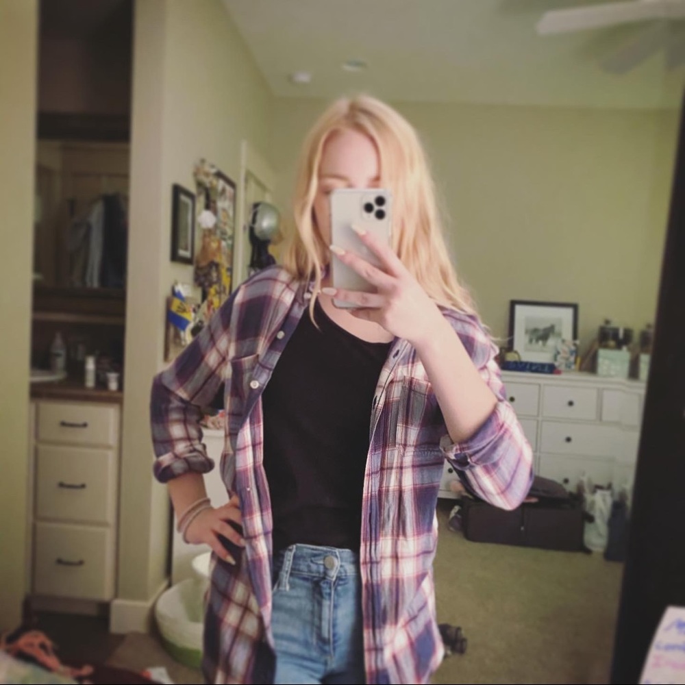 Plaid button up